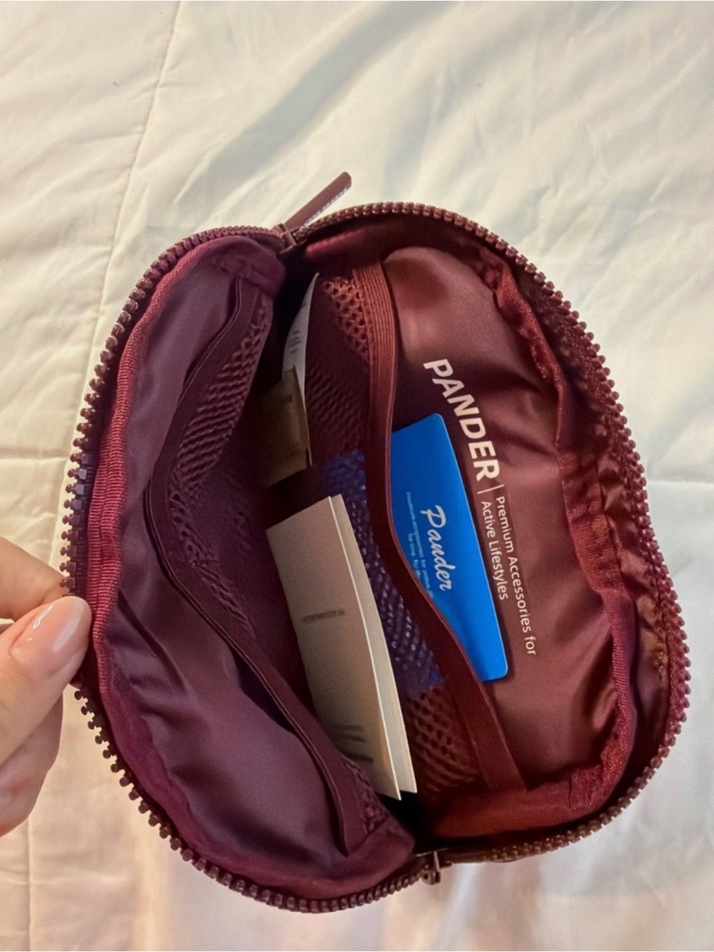PANDER Burgundy Fanny Pack